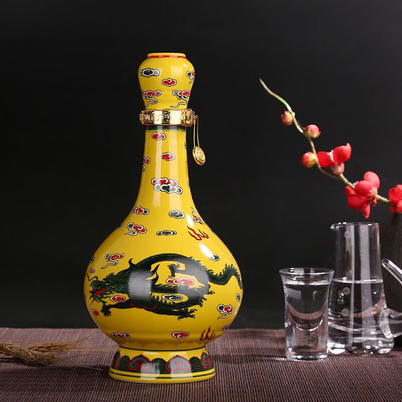 牛栏山经典二锅头黄龙清香型白酒52度500ml6瓶整箱装