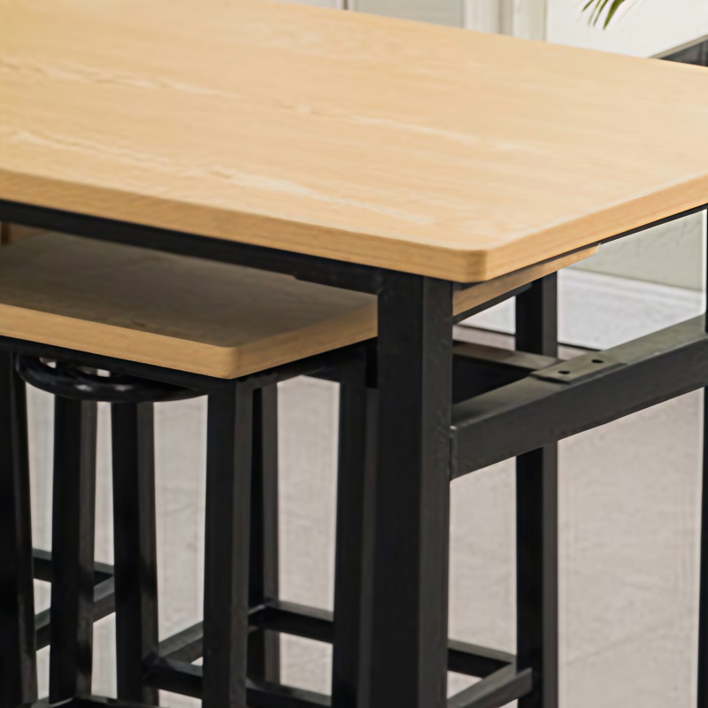 演发 一桌四椅 120cm 套高清大图