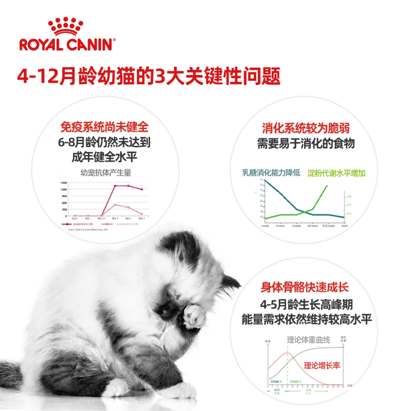 皇家猫粮 幼猫猫粮K36-12月龄以下10kg大公斤猫干粮猫主粮肠胃健康