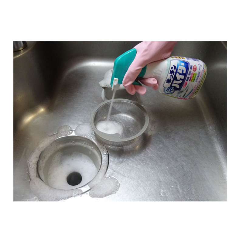[一喷净白]花王(KAO)厨房泡沫漂白剂喷雾剂 400ml 油污清洁剂