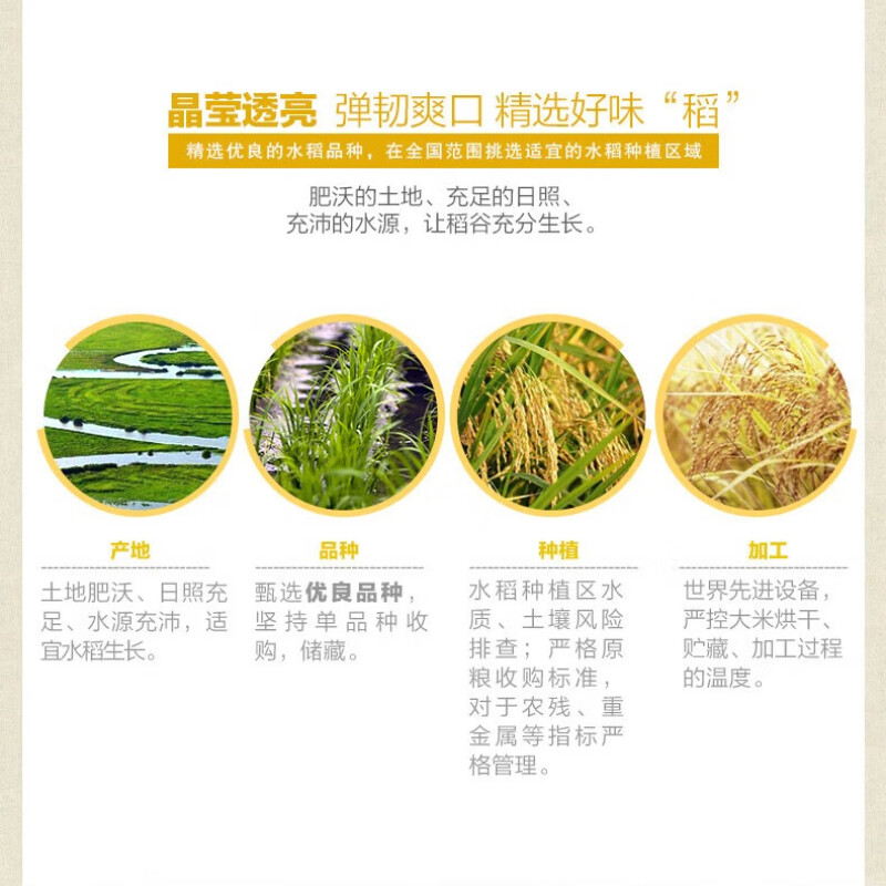 金龙鱼大米 御品珍珠米 东北大米家庭装五斤 煮粥蒸米饭专用梗米 2.5KG高清大图