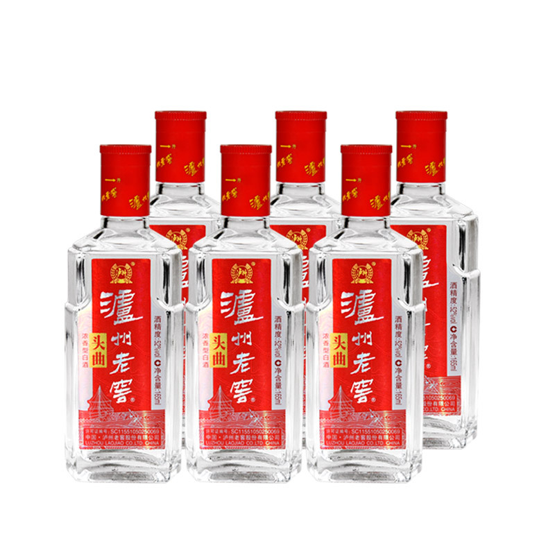 泸州老窖 头曲 52度 165ml*6套盒装 浓香型白酒