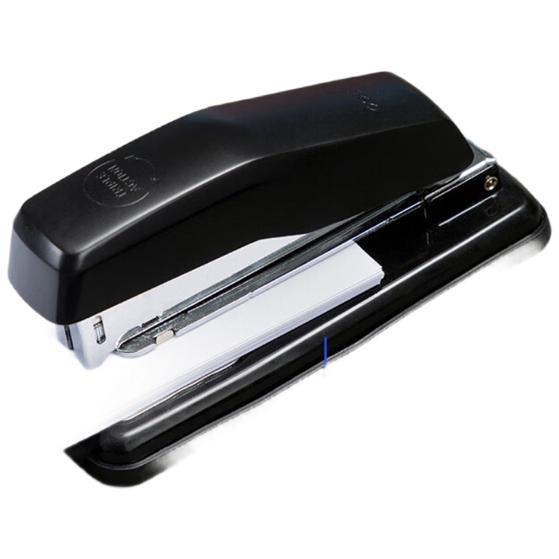 得力(deli)12#50页旋转式订书机 厚层订书器 中缝装订可拆办公用品 0414S黑色