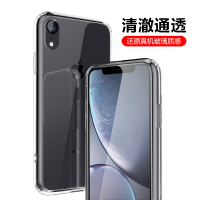 ESCASE 苹果iPhone XR手机壳真玻璃手机套 透明全包防摔 德国拜耳进口抗黄变抖音同款 XS2高透