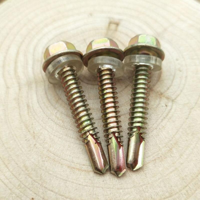 外六角钻尾螺钉彩钢瓦钉燕尾螺丝钉自钻螺钉自攻钻尾螺丝m48