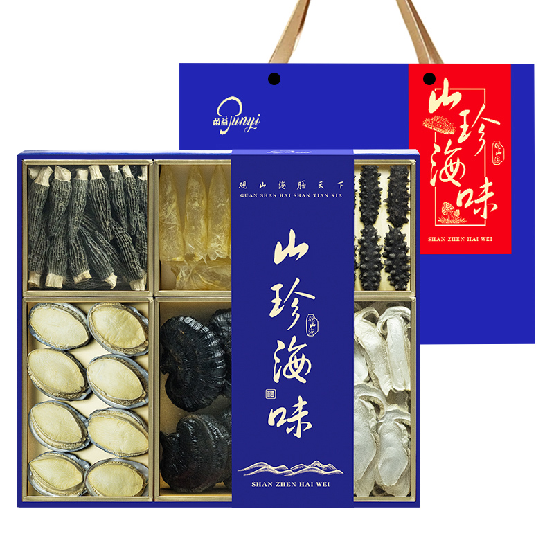 菌益 山珍海味礼盒菌菇海鲜组合干货礼 春节送礼走亲戚 企业团购