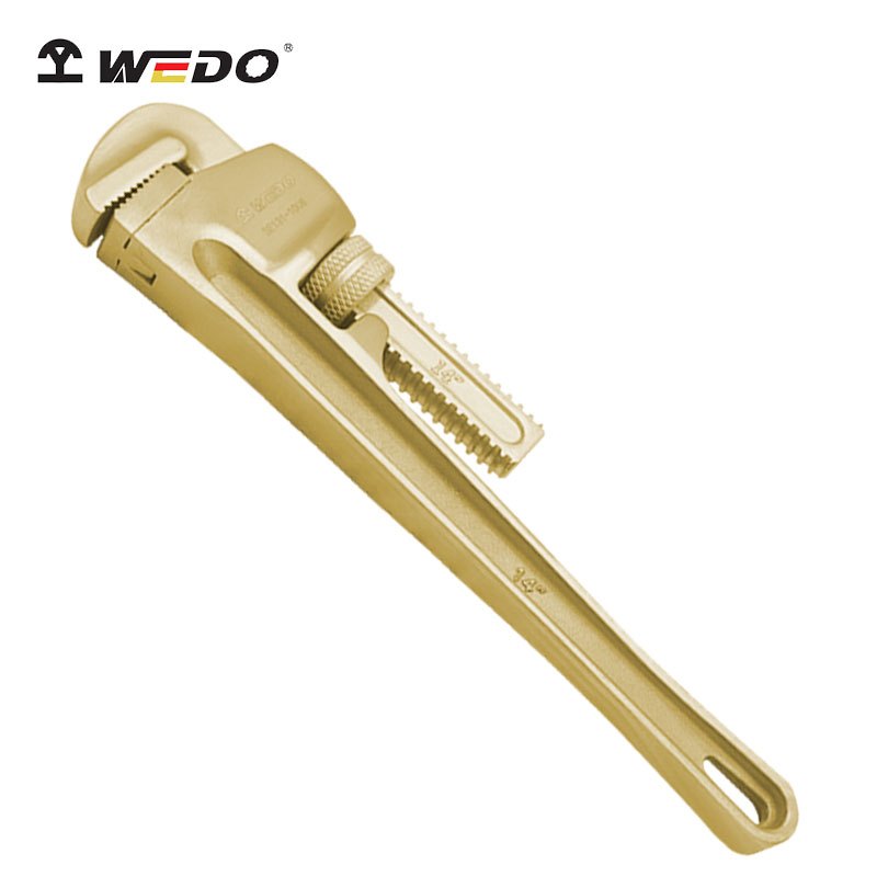 维度（WEDO）AL131-1004 防爆美式管钳子 铝青铜 30*250mm 无火花工具 适用于石油化工易燃易爆 定制