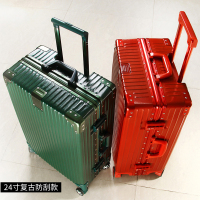 SGG正品铝框拉杆箱万向轮ins网红行李箱24寸女韩版学生登机箱20寸复古直角旅行箱男26寸密码箱商务托运箱29寸皮箱包