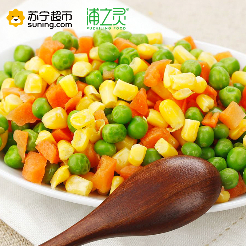 浦之灵 欧式杂菜 速冻混合蔬菜丁 冷冻蔬菜 350g/袋