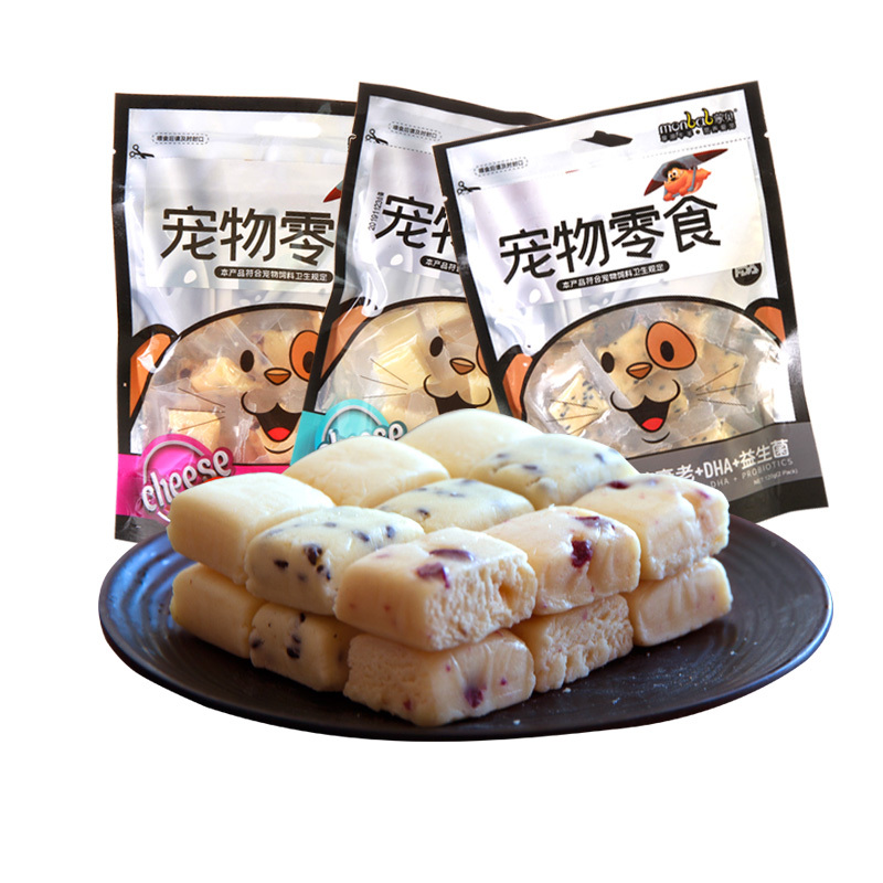 蒙贝酪咔犬用奶酪原味128g小奶狗牛奶奶酪条宠物奶制品补充营养食品狗零食奶酪棒