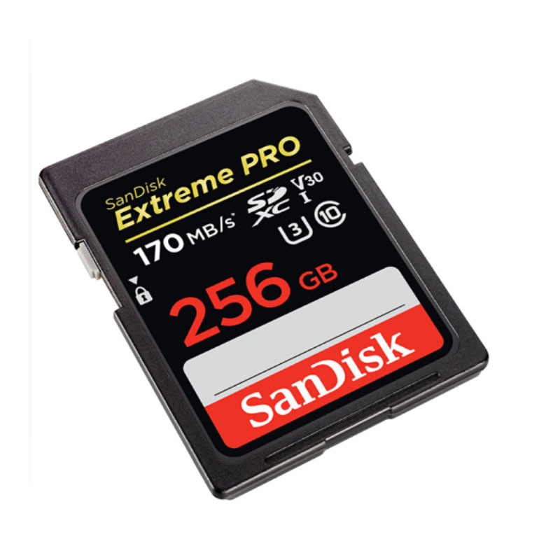 闪迪256GB SD存储卡 U3 C10 V30 4K至尊超极速版数码相机内存卡