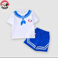 史努比(SNOOPY)儿童童装套装复古国潮运动2022夏季新款男女童2件套SXM238