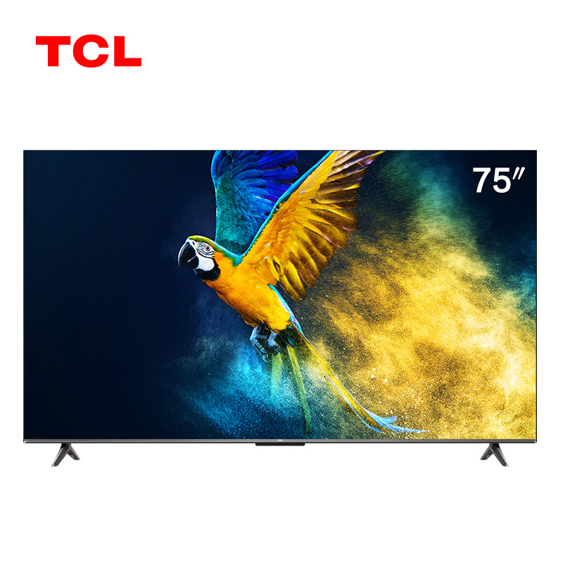 新品tcl75v6e75英寸4k高清声控智能ai全面屏液晶平板电视机官方75v6e