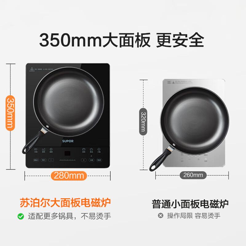 苏泊尔(SUPOR)超猛火家用电磁炉电陶炉新型电磁灶爆炒大面板大功率电池炉电炉炒菜超薄火锅炉C22-IA826D C22高清大图