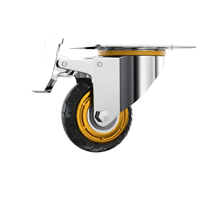 鑫睿辉 橡胶刹车轮 4寸 个高清大图