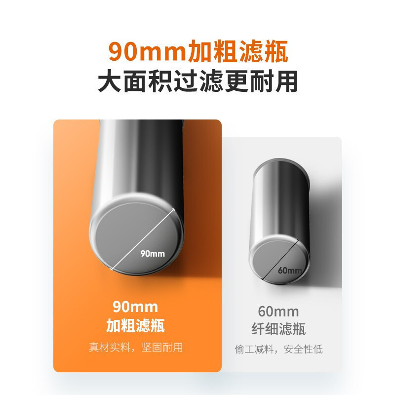 九阳净水器自营超滤机家用直饮饮水机厨房台下式过滤器不锈钢无桶净饮机JYW-RC180