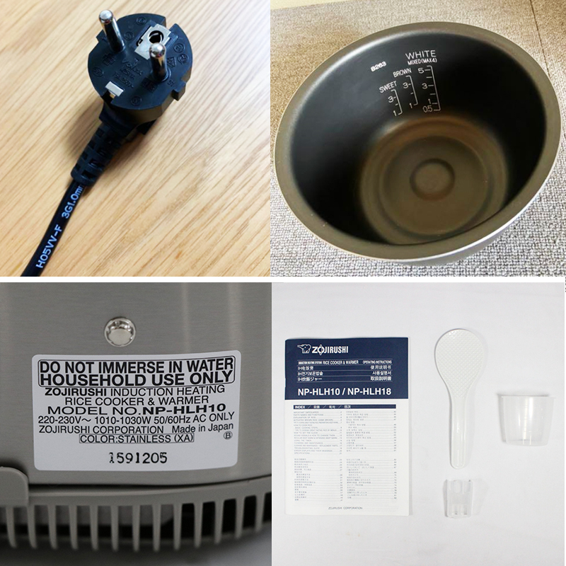 (ZO JIRUSHI)象印电饭煲NP-HLH10(3升)IH加热圆形厚釜内胆中英文操作按键中文说明书220V电压