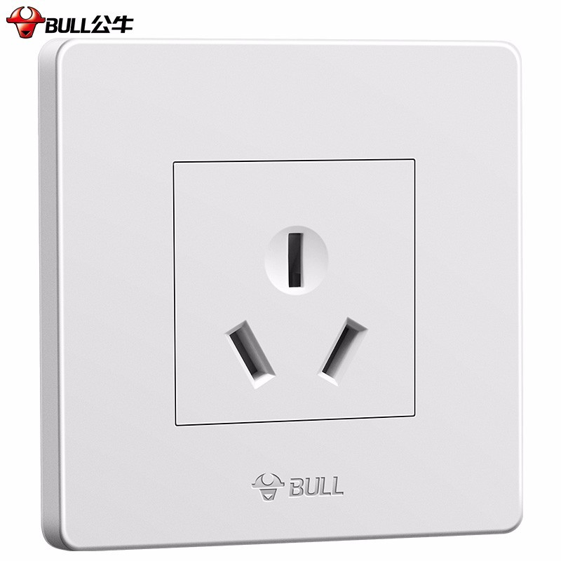 公牛(BULL) 开关插座面板 16A大功率热水器空调用三孔墙壁电源插座G07Z104.