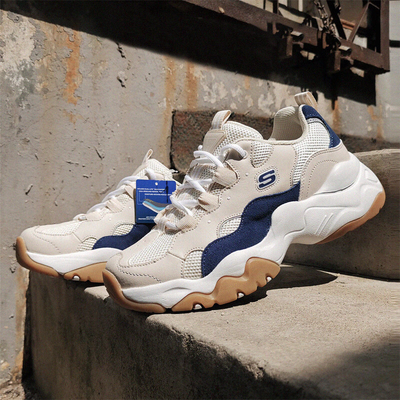 斯凯奇女鞋老爹鞋女熊猫鞋林允同款经典复古潮流休闲鞋149094tnv