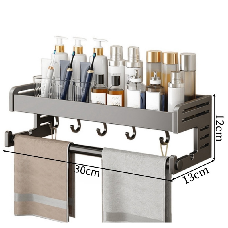 豫龙都 毛巾架单层个