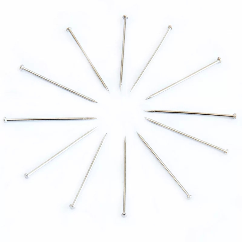 得力2#镀镍金属大头针(25mm/50g) 0016(10盒装)