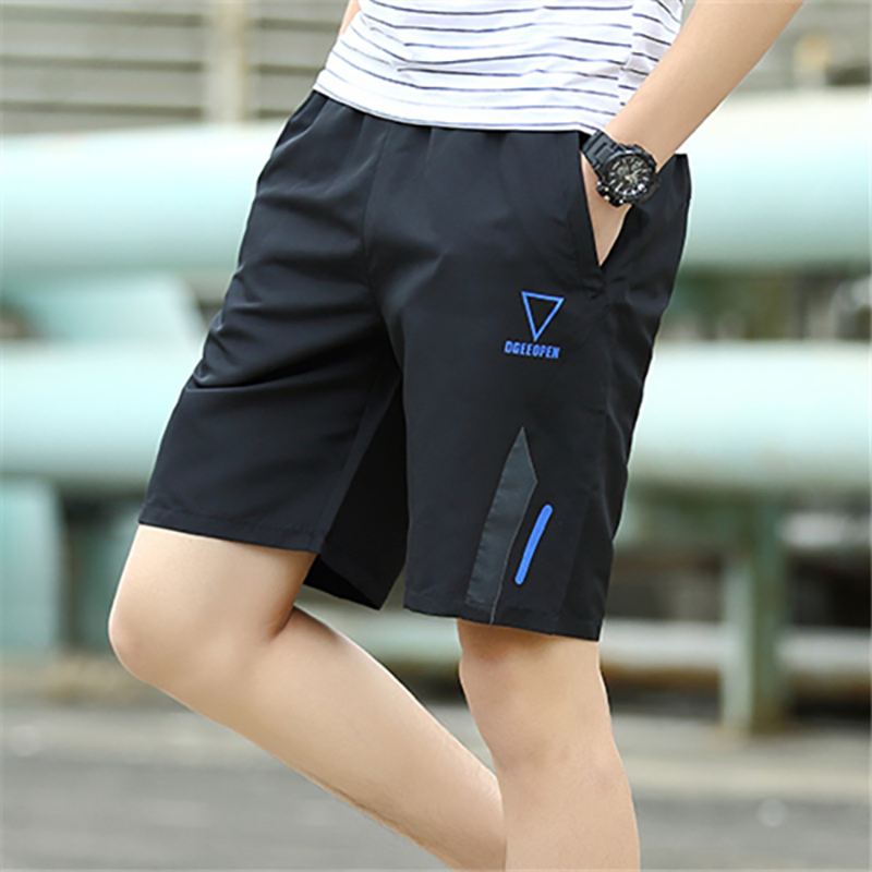 休闲短裤男宽松潮5分马裤7夏季外穿速干沙滩运动五分裤男士大裤衩