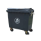 苏识 户外超大号环卫垃圾桶 带轮塑料清洁车 660L 绿色(单位:个)