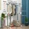 晾衣架落地可移动晾衣架室内阳台升降挂衣架简易伸缩不锈钢晾衣架