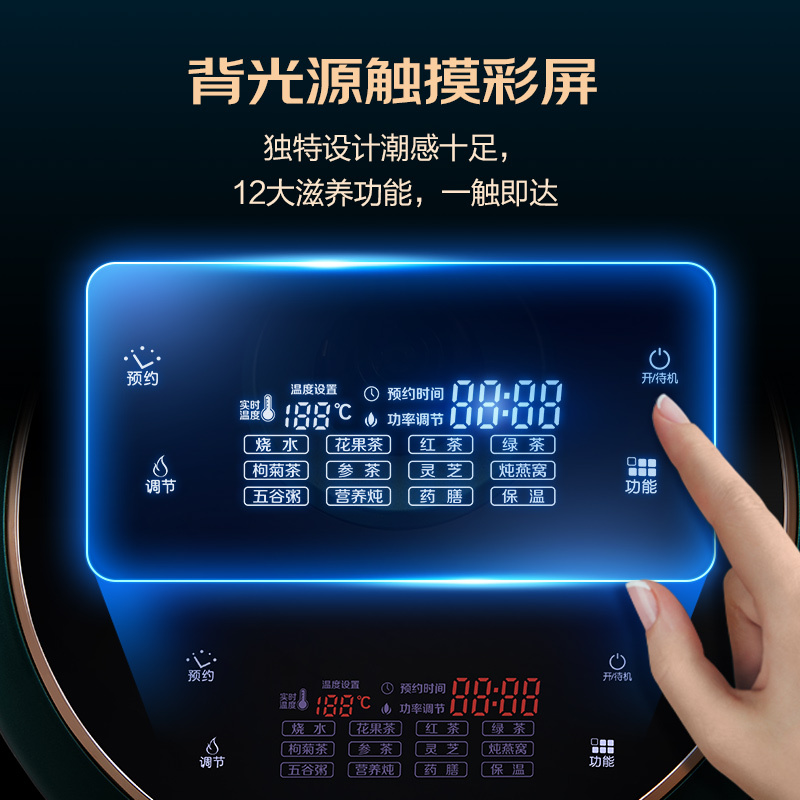 荣事达 第9代 养生壶煮茶壶保温热水壶电炖锅隔水多功能煲汤锅燕窝炖盅迷你小炖锅宝宝煮粥锅 YSG15A-H 养生壶(锅)