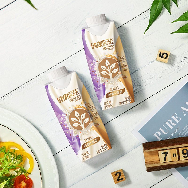 Vitasoy维他奶健康加法燕麦+藜麦双重植物奶 250ml*12盒