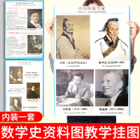 [正版]课标数学史资料图教学挂图 内装一套 初中数学课程数学史资料图教学 初中挂图