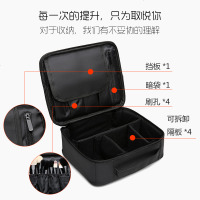 化妆包大容量韩国收纳包便携简约小号化妆师手提多功能纹绣工具包