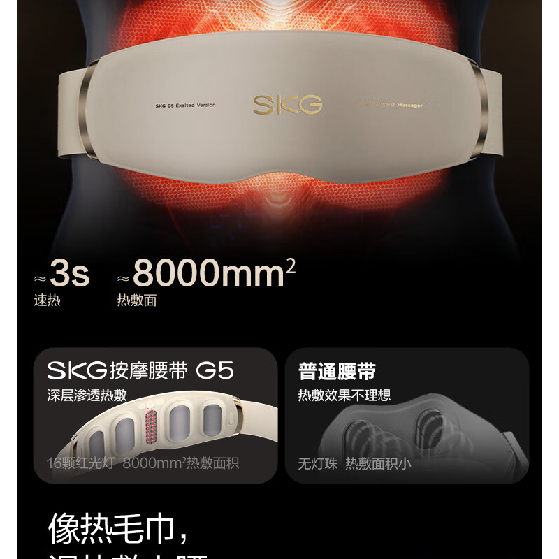 SKG按摩腰带G5系列1代豪华款 腰带高清大图