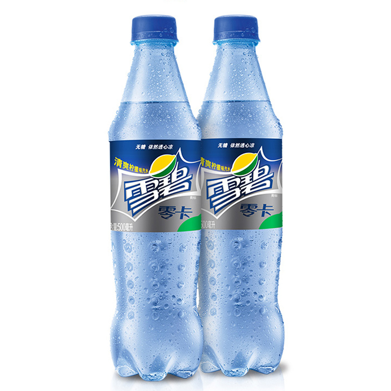 可口可乐 雪碧零卡 sprite zero 清爽柠檬味汽水 碳酸饮料 500ml*12瓶