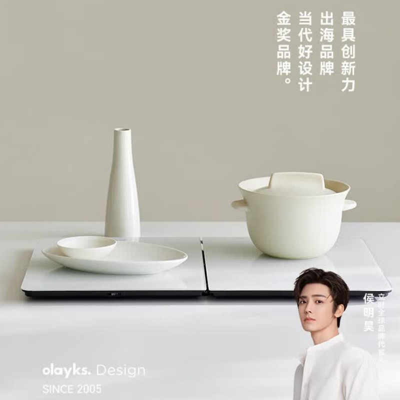 olayks.立时 钢化玻璃折叠暖菜板 OLK-NC02(单位:个)