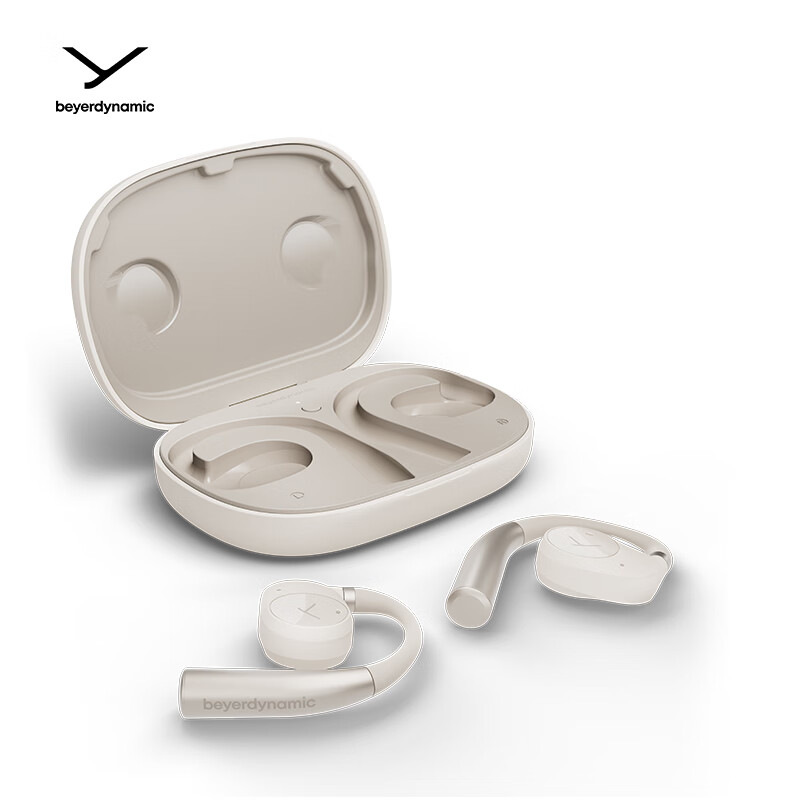 拜雅(beyerdynamic)弗里奥200 无线蓝牙不入耳开放式 耳挂式OWS耳机 VERIO 200 运动跑步奶油白高清大图