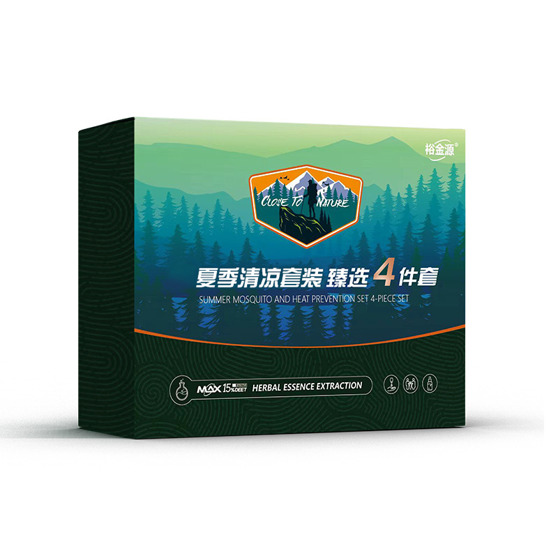 裕金源 夏季清凉套装 (植萃舒缓香氛花露水花露水120ml+冰感清凉喷雾110ml+鼻舒1.5g+万金油3.5g) 臻选高清大图