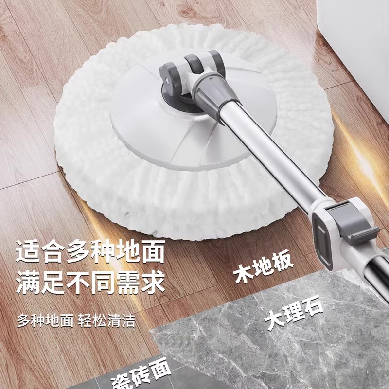 太太乐旋转式拖把免手洗家用一拖净大墩布2024新款X2桶甩干脱水高清大图