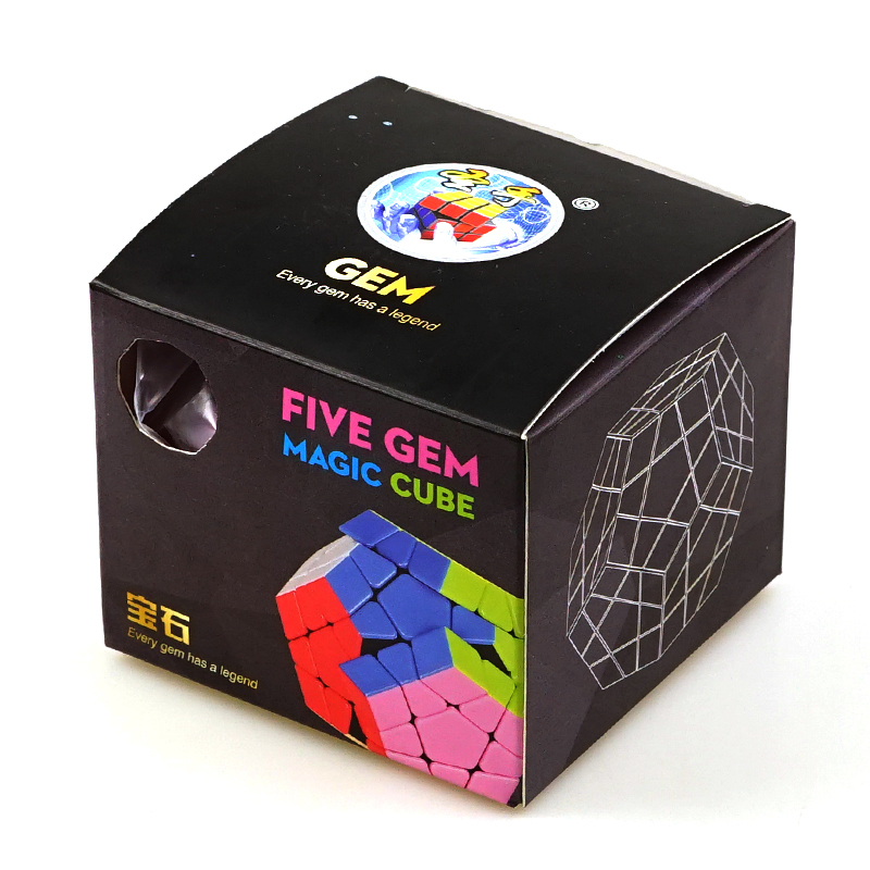 圣手7212A宝石五魔方 专业比赛魔方GEM五魔方十二面体异形魔方 儿童小孩益智玩具早教减压魔方