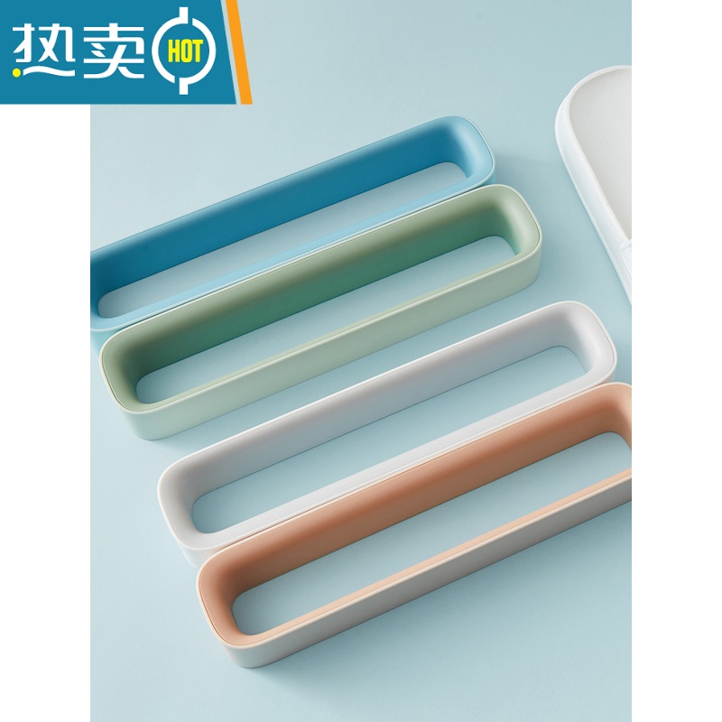 敬平浴室拖鞋架壁挂式免打孔卫生间吸壁式置物架收纳器厕所放鞋架子 粉色(单个装)浴室置物架高清大图