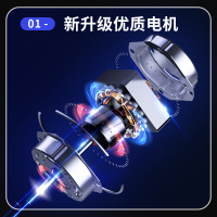 先科落地扇大号20吋家用卧室大风力电风扇宿舍可摇头电扇立式风扇节能省电强风 机械款-彩铝叶-1.2米电源线 [20英寸]