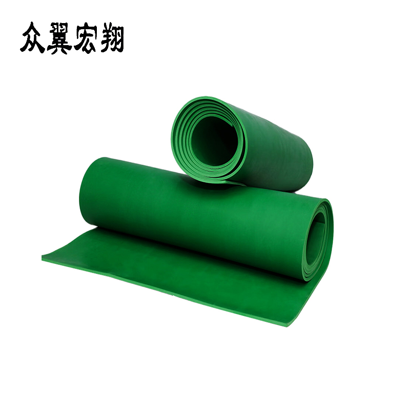 众翼宏翔 绿色橡胶板橡胶垫 3mm kg高清大图