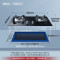 美的(Midea)燃气灶天然气 煤气灶双灶 铜火盖 4.5kW大火力灶具 家用嵌入式 Q217A-M