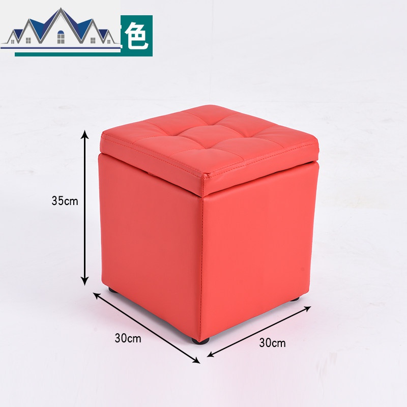 收纳凳换鞋矮凳子时尚客厅沙发凳创意储物凳家用布艺搁脚凳小凳子 三维工匠高清大图