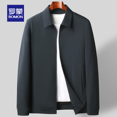129元包邮  罗蒙 男士纯色夹克衫 S1J113026