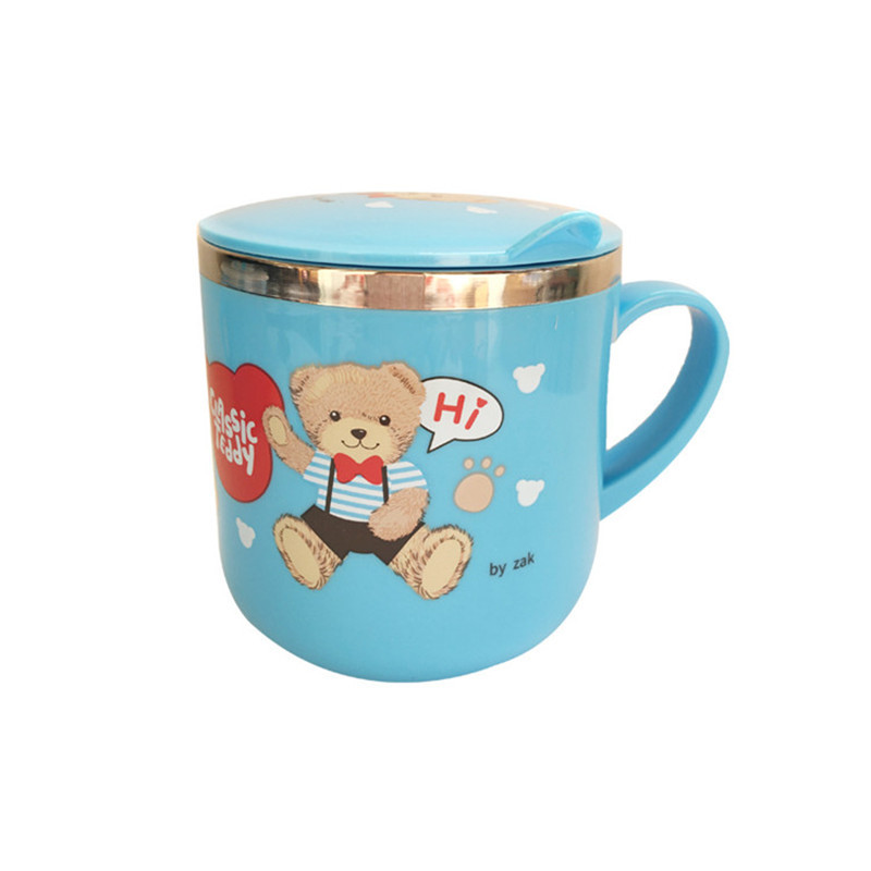 精典泰迪(Classic Teddy) 套装 TDPO-0396C双层不锈钢握感十足精美外观儿童女宝男宝上学便携餐具饭盒