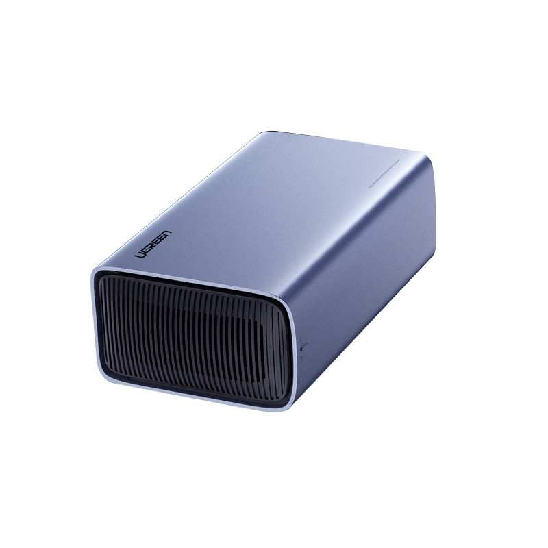 绿联CM249 USB-C3.0双盘位磁盘阵列盒 深空灰 60532