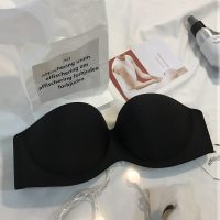 裹胸抹胸打底无肩带拢无痕内衣透明带r隐形文胸