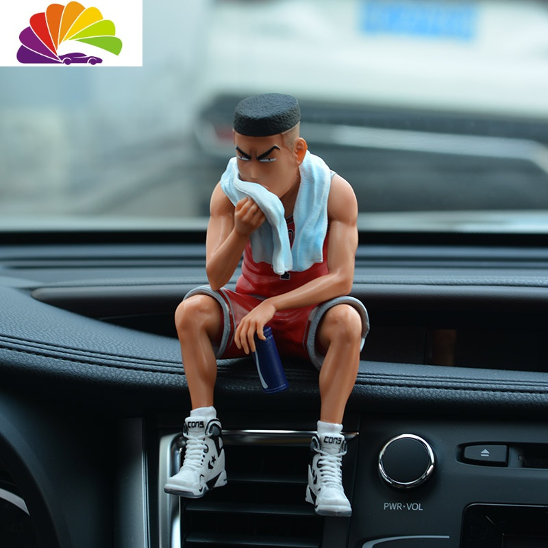 舒适主义灌篮高手板凳樱木花道手办汽车摆件模型创意中控台男车内饰品 大号赤木刚宪+胶贴(带椅子)