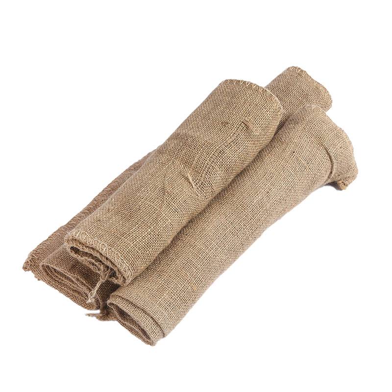 联岚全新老式麻布片防洪防汛麻袋沙土铺路黄麻袋/40*60cm/条高清大图